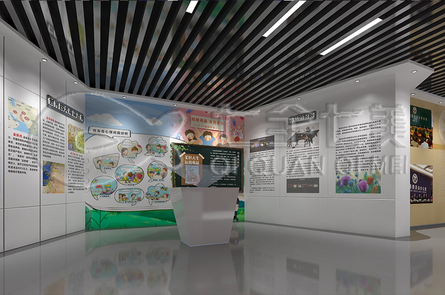 校園毒品預(yù)防教育展示館設(shè)計(jì)平面圖 校園毒品預(yù)防教育展示館設(shè)計(jì)平面圖